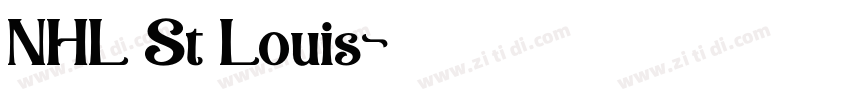 NHL St Louis字体转换